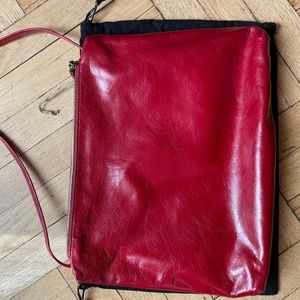 HOBO Red Leather Shoulder Bag, large, never used